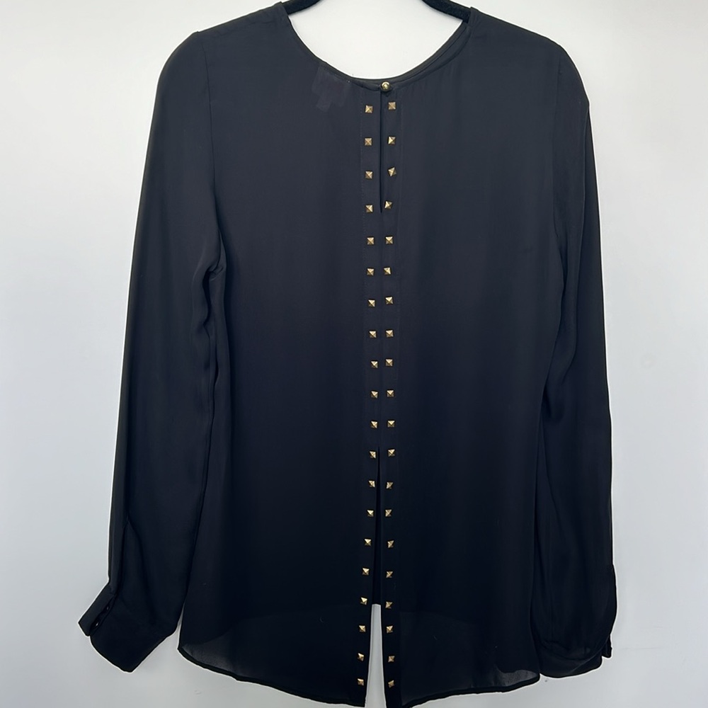 EUC Parker black silk shirt